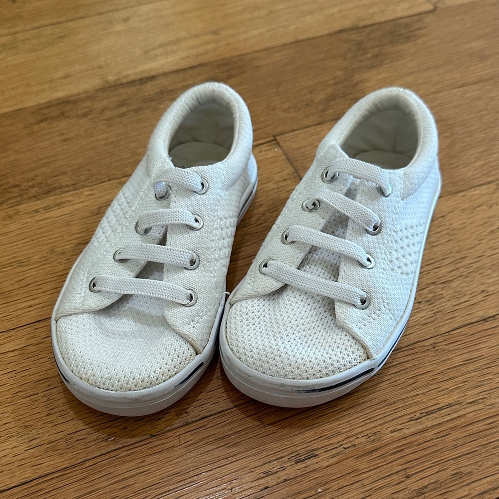 Janie and Jack Kids White Knit Sneakers